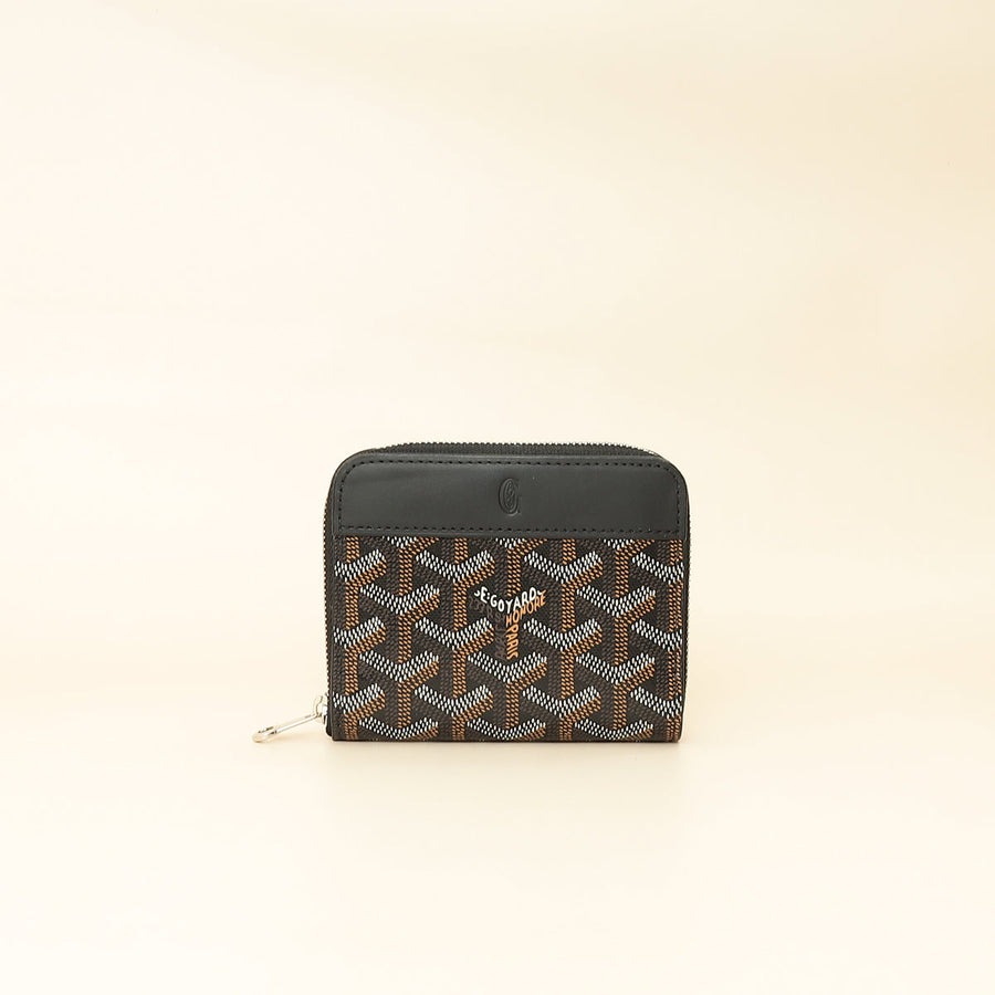 Goyard Black Goyardine Matignon PM Wallet