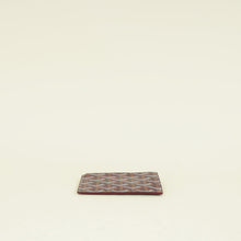 Goyard Burgundy Goyardine Bourbon Zipped Card Holder