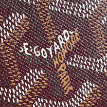 Goyard Burgundy Goyardine Bourbon Zipped Card Holder