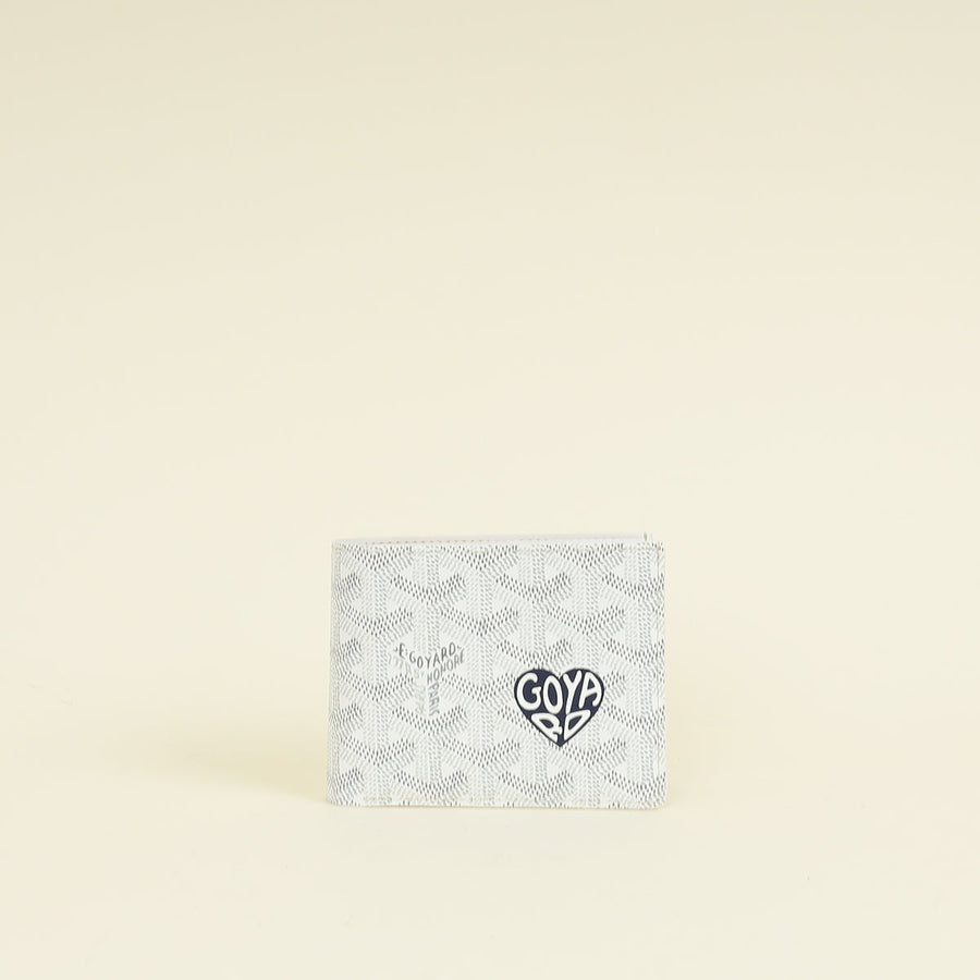Goyard White Victoire Coeur Wallet