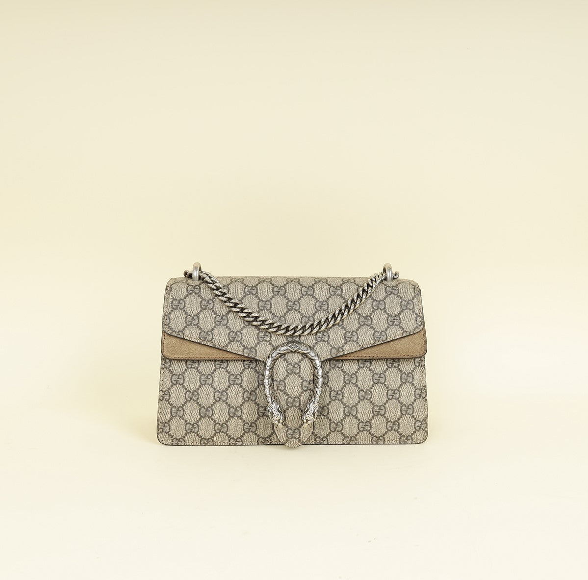 Gucci Bicolor GG Supreme Dionysus Medium Shoulder Bag