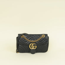 Gucci Black GG Marmont Matelasse Medium Shoulder Bag