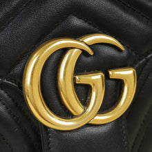 Gucci Black GG Marmont Matelasse Medium Shoulder Bag