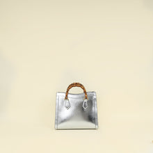 Gucci Metallic Silver Diana Tote Medium Bag