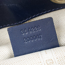 Gucci Navy Bright Diamante Bucket Bag
