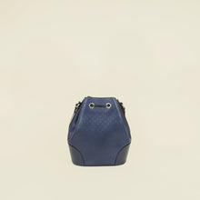 Gucci Navy Bright Diamante Bucket Bag