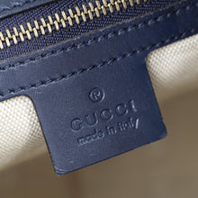 Gucci Navy Bright Diamante Bucket Bag