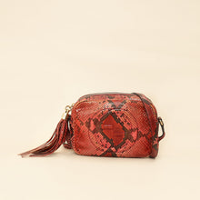 Gucci Red Python Soho Tassel Camera Bag