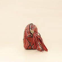 Gucci Red Python Soho Tassel Camera Bag