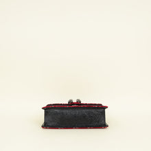 Gucci Red GG Supreme Embroidered Dionysus Flap Bag