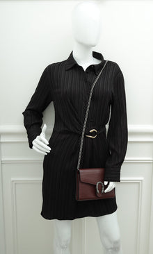 Gucci Burgundy Dionysus Mini Chain Shoulder Bag