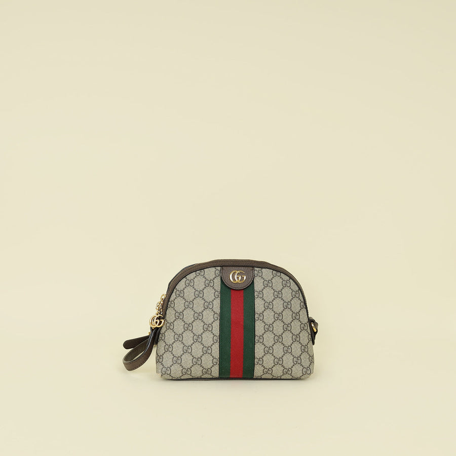 Gucci Bicolor GG Supreme Ophidia Small Shoulder Bag