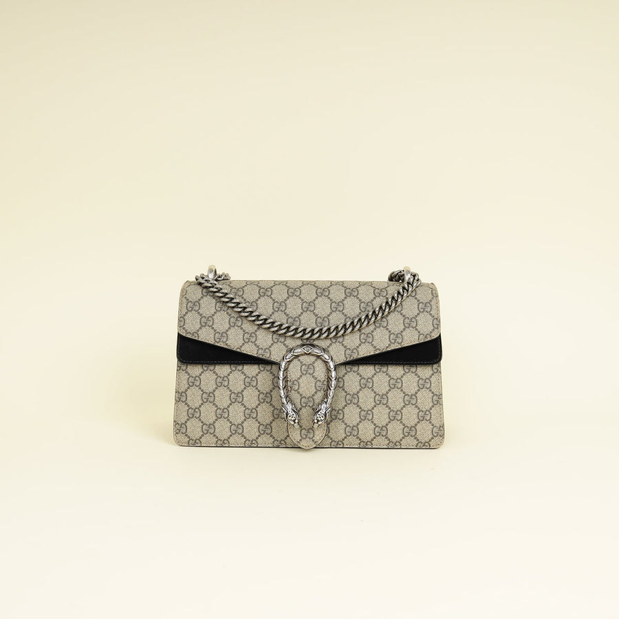 Gucci Bicolor GG Supreme Dionysus Medium Shoulder Bag