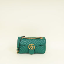 Gucci Green GG Marmont Medium Shoulder Bag
