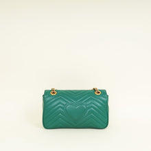 Gucci Green GG Marmont Medium Shoulder Bag