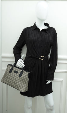 Gucci Bicolor GG Supreme Convertible Zip Tote Bag
