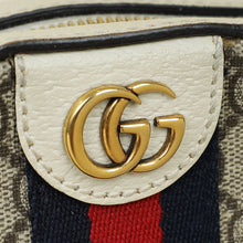 Gucci Cream GG Supreme Ophidia Small Camera Bag
