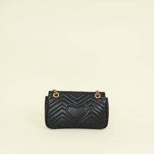Gucci Black GG Marmont Medium Shoulder Bag