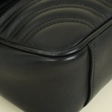 Gucci Black GG Marmont Medium Shoulder Bag