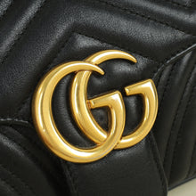 Gucci Black GG Marmont Medium Shoulder Bag
