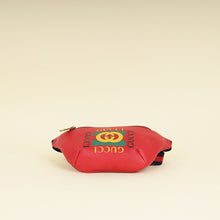 Gucci Red Logo Print Belt Bag