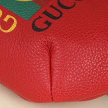 Gucci Red Logo Print Belt Bag