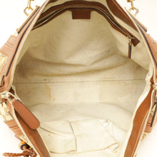 Gucci Brown GG Monogram Cellarius Large Bella Top Handle Bag