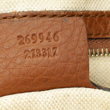 Gucci Brown GG Monogram Cellarius Large Bella Top Handle Bag