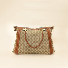 Gucci Brown GG Monogram Cellarius Large Bella Top Handle Bag