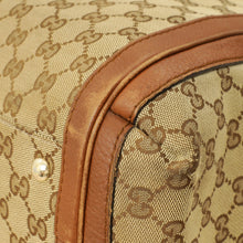 Gucci Brown GG Monogram Cellarius Large Bella Top Handle Bag