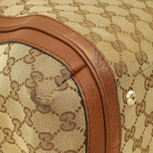 Gucci Brown GG Monogram Cellarius Large Bella Top Handle Bag