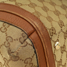 Gucci Brown GG Monogram Cellarius Large Bella Top Handle Bag