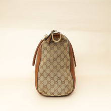 Gucci Brown GG Monogram Cellarius Large Bella Top Handle Bag