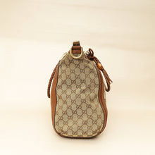 Gucci Brown GG Monogram Cellarius Large Bella Top Handle Bag