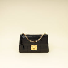 Gucci Black Python Padlock Medium Shoulder Bag