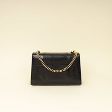 Gucci Black Python Padlock Medium Shoulder Bag
