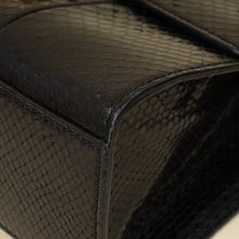 Gucci Black Python Padlock Medium Shoulder Bag