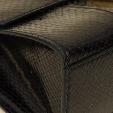Gucci Black Python Padlock Medium Shoulder Bag