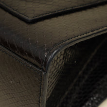 Gucci Black Python Padlock Medium Shoulder Bag