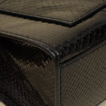 Gucci Black Python Padlock Medium Shoulder Bag