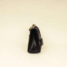 Gucci Black Python Padlock Medium Shoulder Bag