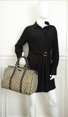 Gucci Bicolor GG Supreme Joy Medium Boston Bag
