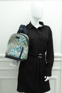 Gucci Multicolor GG Supreme Blooms Small Day Backpack Bag