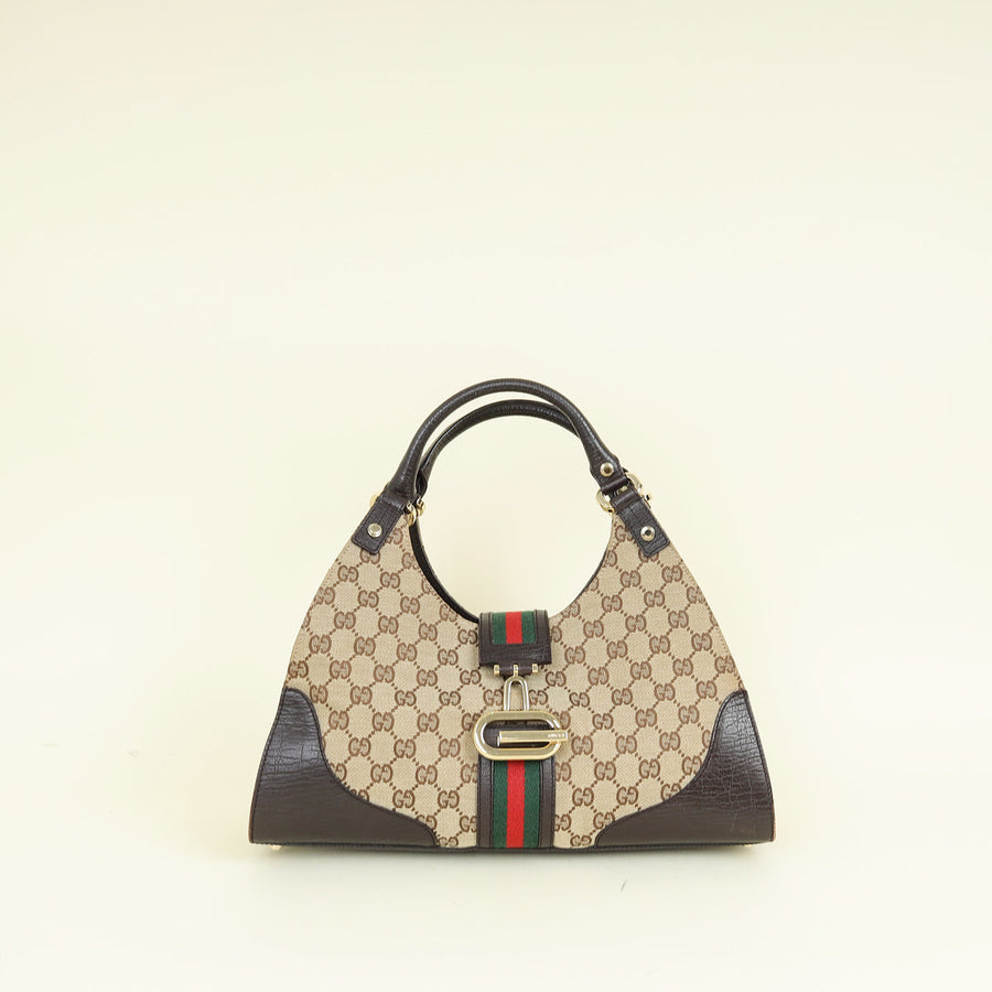 Gucci Tricolor GG Junco Shoulder Bag