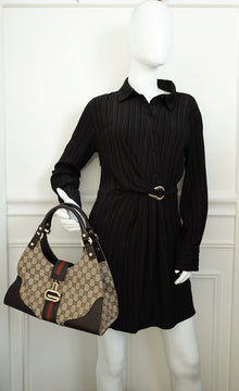 Gucci Tricolor GG Junco Shoulder Bag