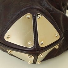 Gucci Chocolate Brown Guccissima Indy Hobo Bag