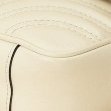 Gucci White Cream GG Marmont Small Shoulder Bag