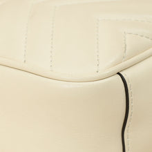Gucci White Cream GG Marmont Small Shoulder Bag