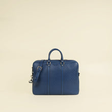 Gucci Blue Diamante Textured Briefcase