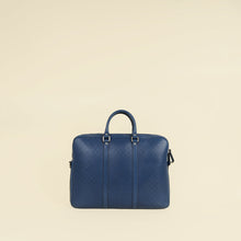 Gucci Blue Diamante Textured Briefcase